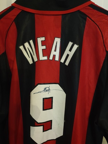 Maglia calcio vintage weah ac - ,